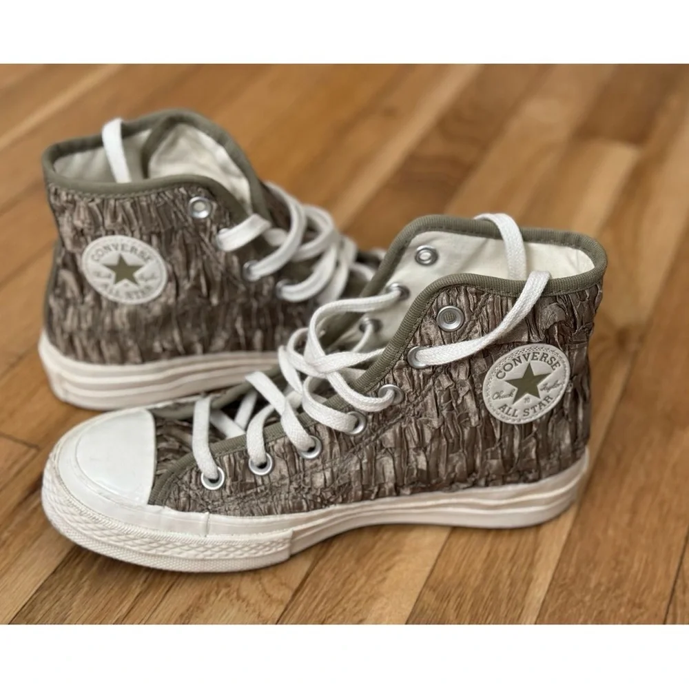 Converse Chuck 70 Satin High Top Green Women's Shoes - Picture 5 of 15